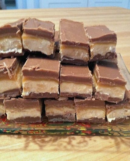 4 Layer Chocolate Peanut Butter Fudge