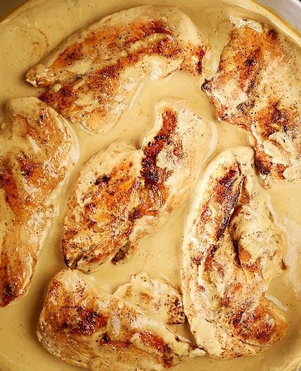 Easy Chicken with Cream Cheese Pan Sauce