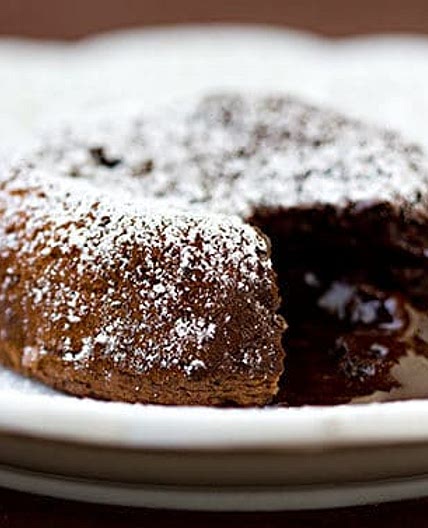 Mexican “Hot” Chocolate Molten Lava Cakes
