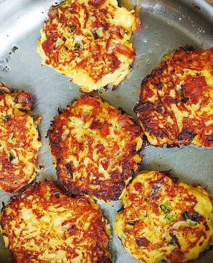 Bacon, Spaghetti Squash Fritters Recipe