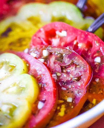Marinated Heirloom Tomatoes