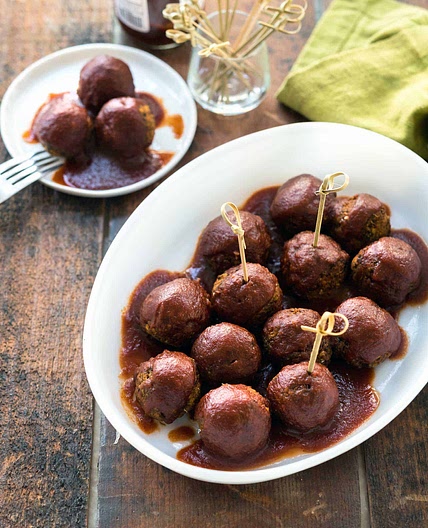 Air Fryer BBQ Lentil Meatballs