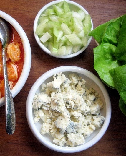 Buffalo Shrimp Lettuce Wraps