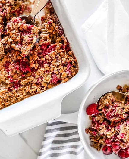 Raspberry Baked Oatmeal