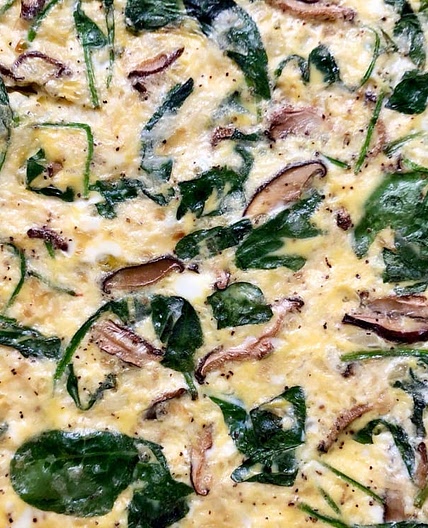 Spinach and Mushroom Sheet-Pan Frittata Recipe
