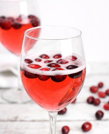 Cranberry Prosecco Punch