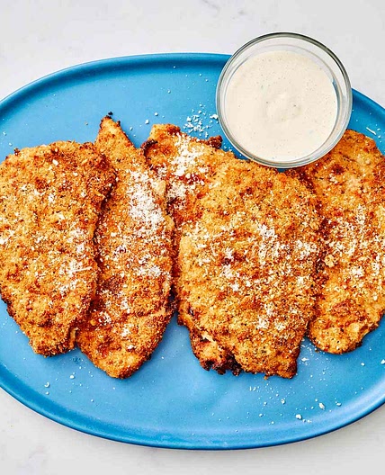 Crispy Caesar Chicken Cutlets