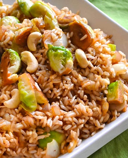 Easy Brussels Sprout Fried Rice