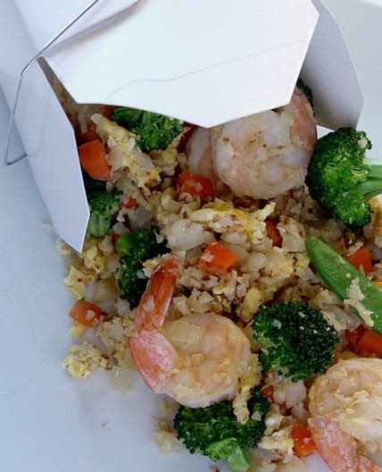 Cauliflower Shrimp 'Fried Rice'