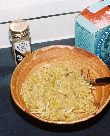 Creamy onion risotto