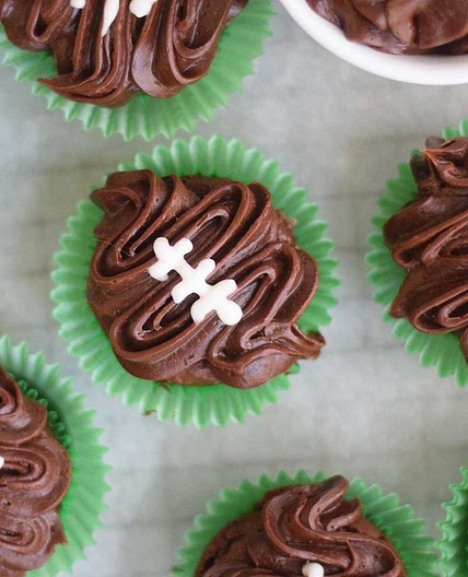Football Cupcakes