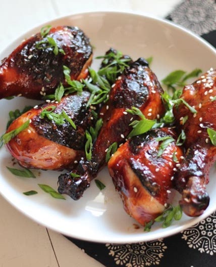 Sticky Honey Balsamic Baked Chicken Drumsticks