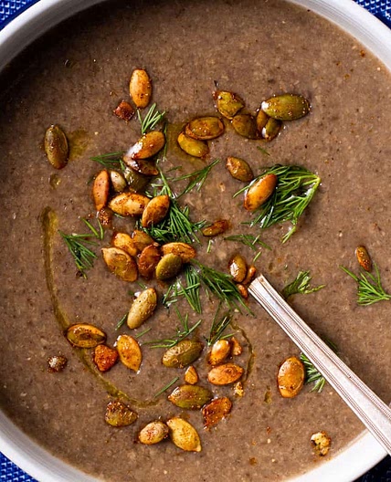 Creamy Vegan Mushroom Soup
