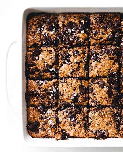 Chocolate Chunk Zucchini Blondies