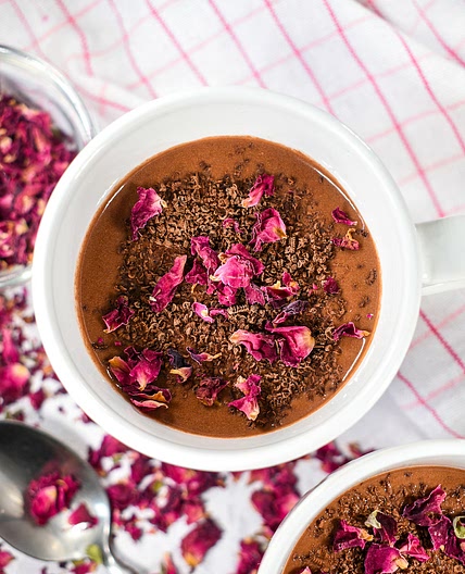 Raspberry and Rose Hot Chocolate