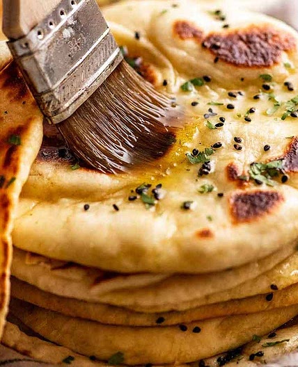 Naan recipe – fluffy, bubbly, chewy!