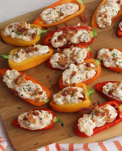 Cream Cheese Stuffed Mini Sweet Peppers