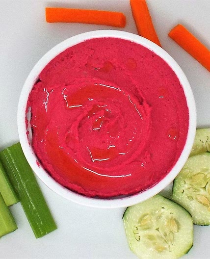 Roasted Beet and Garlic Hummus
