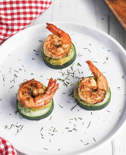 Cajun Shrimp Cucumber Bites