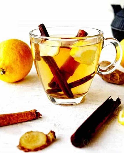 Fresh Ginger Lemon Cinnamon Tea