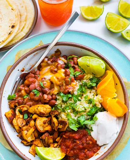 Mushroom Burrito Bowl