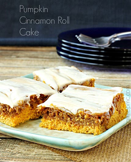 Pumpkin Cinnamon Roll Cake