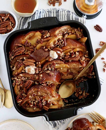 Baked Apple Pecan French Toast