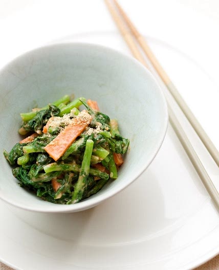 쑥갓 당근 된장 들깨무침 만드는 법