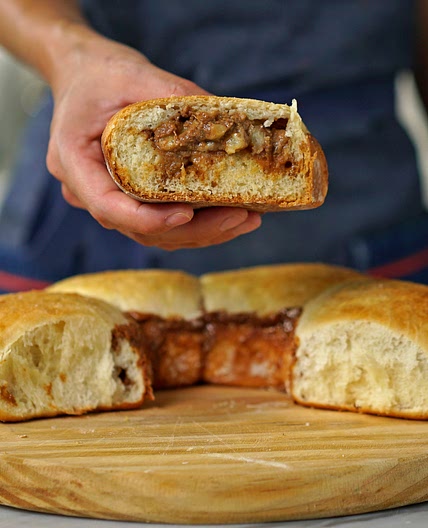 Bombas de Doce de Leite e Banana