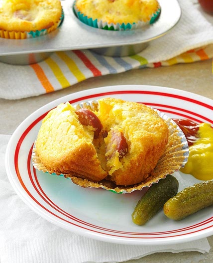 Cheddar Corn Dog Muffins