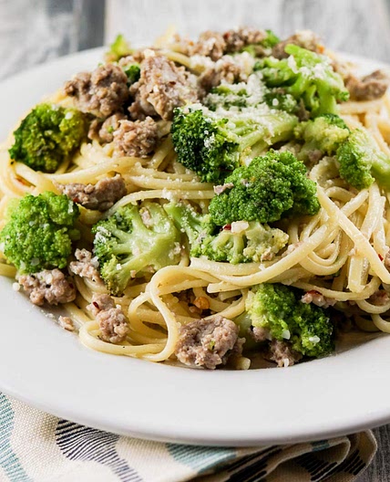 Turkey Sausage and Broccoli Pasta
