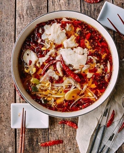 Sichuan Boiled Fish (Shui Zhu Yu, 水煮鱼)
