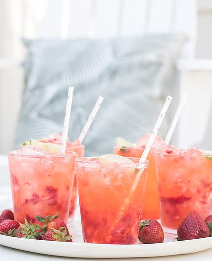 STRAWBERRY TEQUILA SODAS