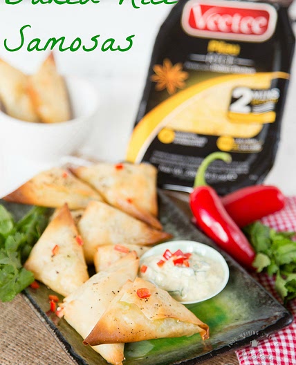 Recipe: Baked Rice Samosas