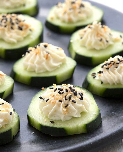 Everything Bagel Cucumber Bites
