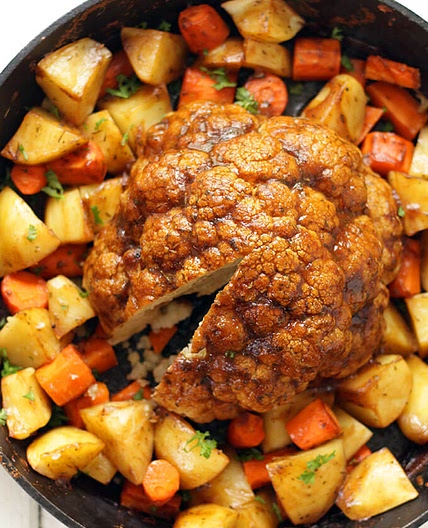 Whole Roasted Cauliflower