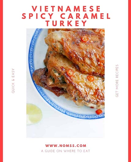 Vietnamese Spicy Caramel Turkey Wings