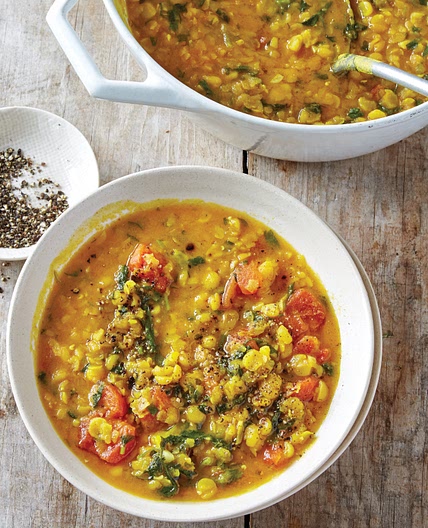 Yellow Split Pea Dal with Watercress