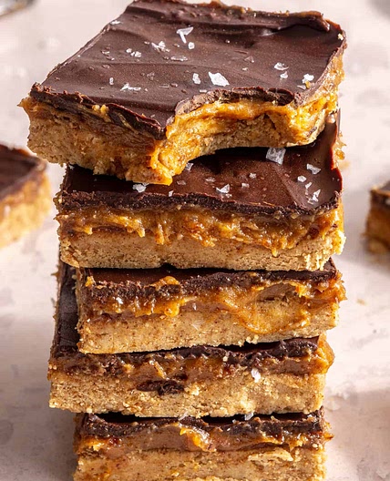 Salted Maple Protein Cookie Bars