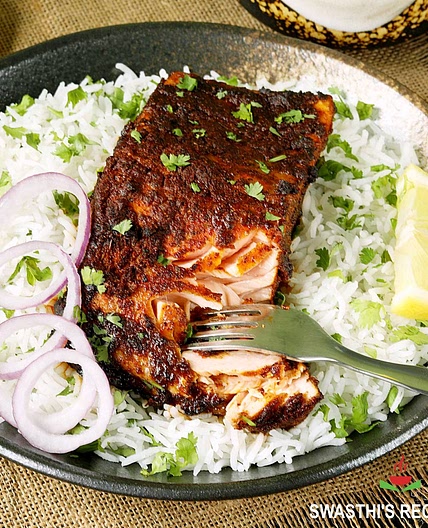 Tandoori Salmon Recipe (Indian Salmon Recipe)