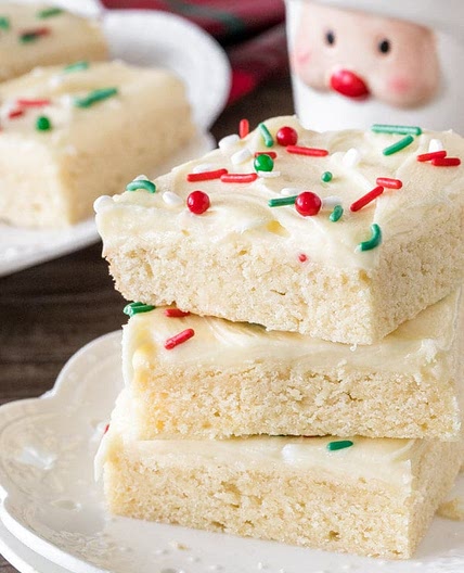 Christmas Sugar Cookie Bars