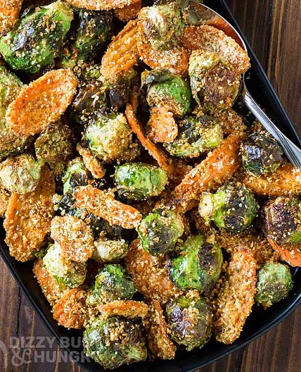 Roasted Brussels Sprouts and Carrots Recipe
