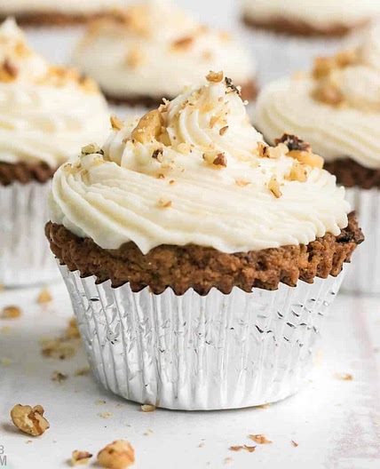 Keto Spice Cake Zucchini Cupcakes