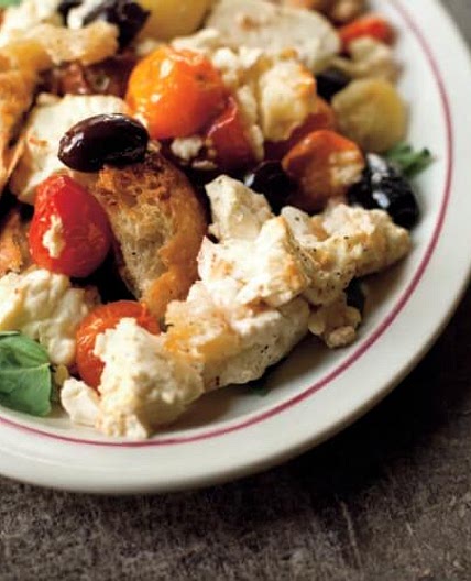 Baked Feta Panzenella