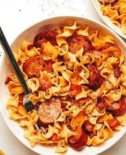 Kielbasa Cabbage Noodles