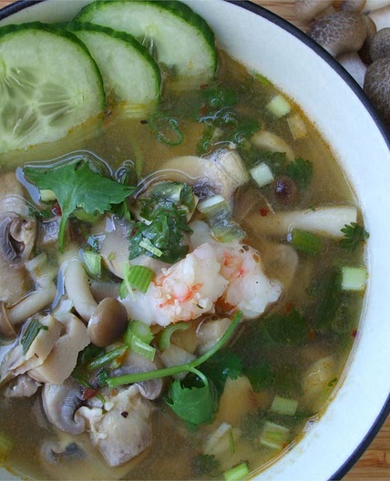 Super Hot and Sour Shrimp Soup