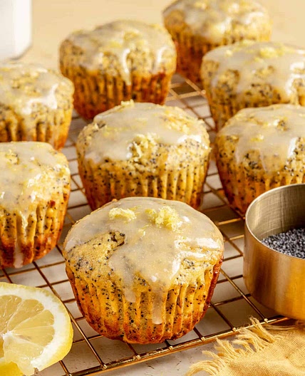 Healthy Lemon Poppyseed Protein Muffins (Gluten-Free + Dairy-Free)