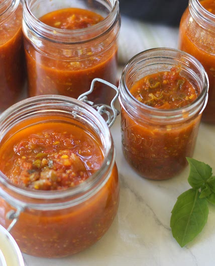 Freezer Marinara Sauce with Fresh Tomatoes