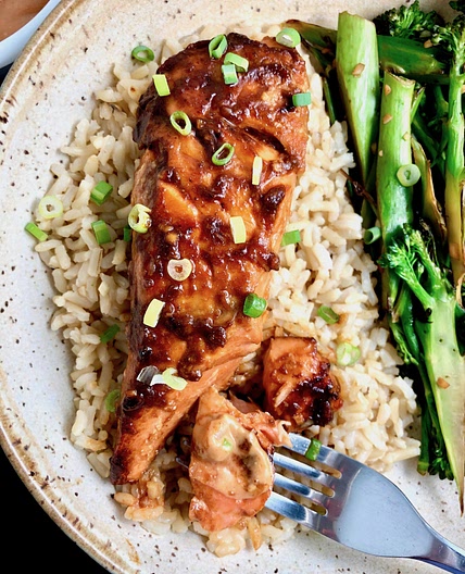 Korean Gochujang BBQ Salmon Bowls