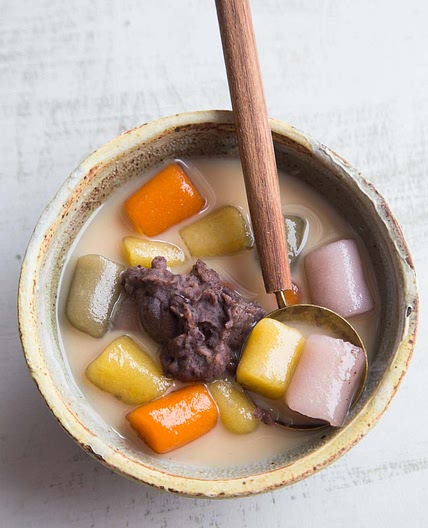 Taiwanese Jiu Fen Taro and Sweet Potato Balls Dessert